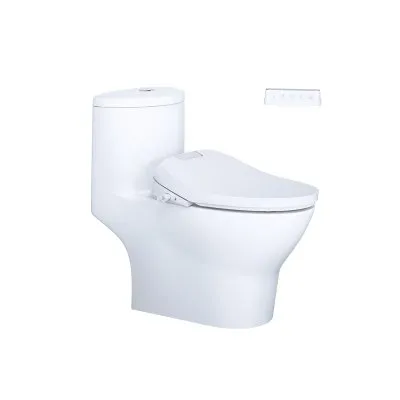 Bàn Cầu một khối kết hợp với nắp điện tử Caesar C1375F/TAF610H