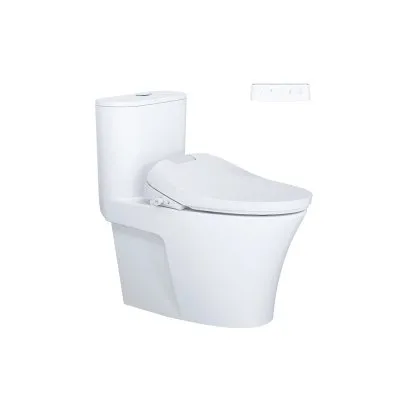 Bàn Cầu Một Khối kết hợp nắp điện tử Caesar C1395F/TAF610H