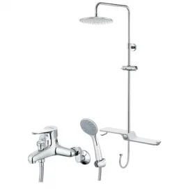 Bộ vòi sen cây nóng lạnh S333C+BS126 Caesar