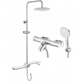 Bộ vòi sen cây Caesar TS617/BS126 nhiệt độ