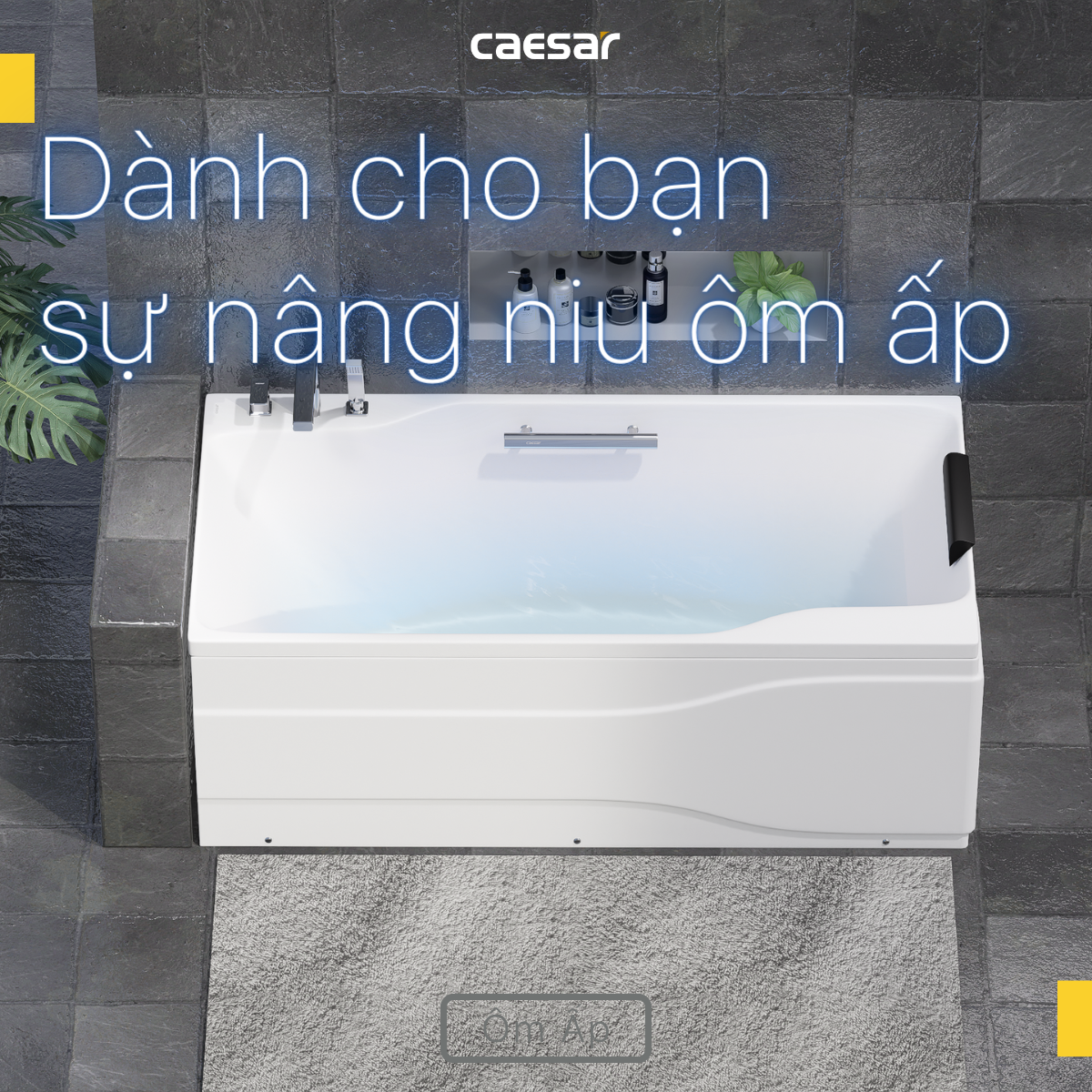 Bồn Tắm Chân Yếm Caesar AT0870L