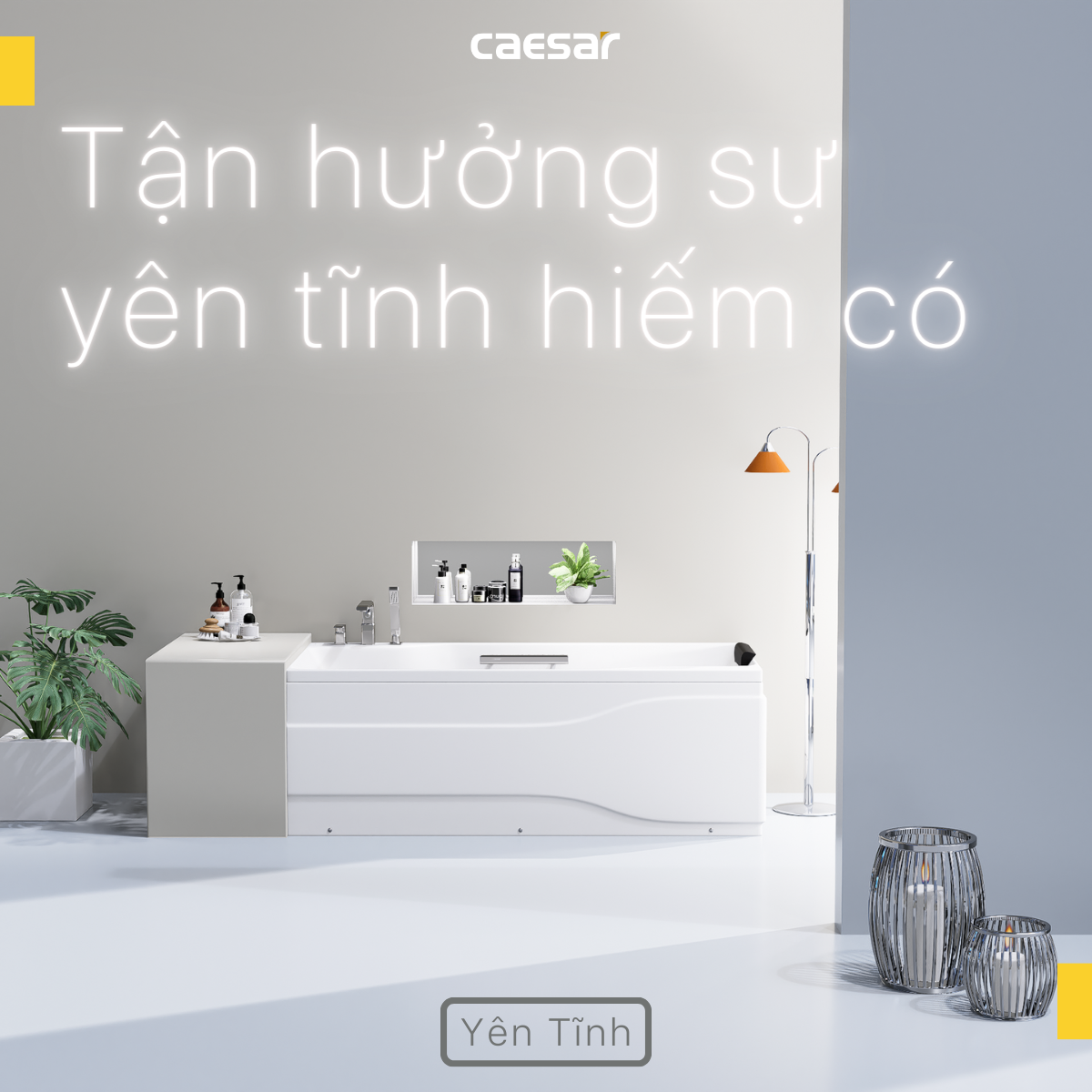 Bồn Tắm Chân Yếm Caesar AT0870R