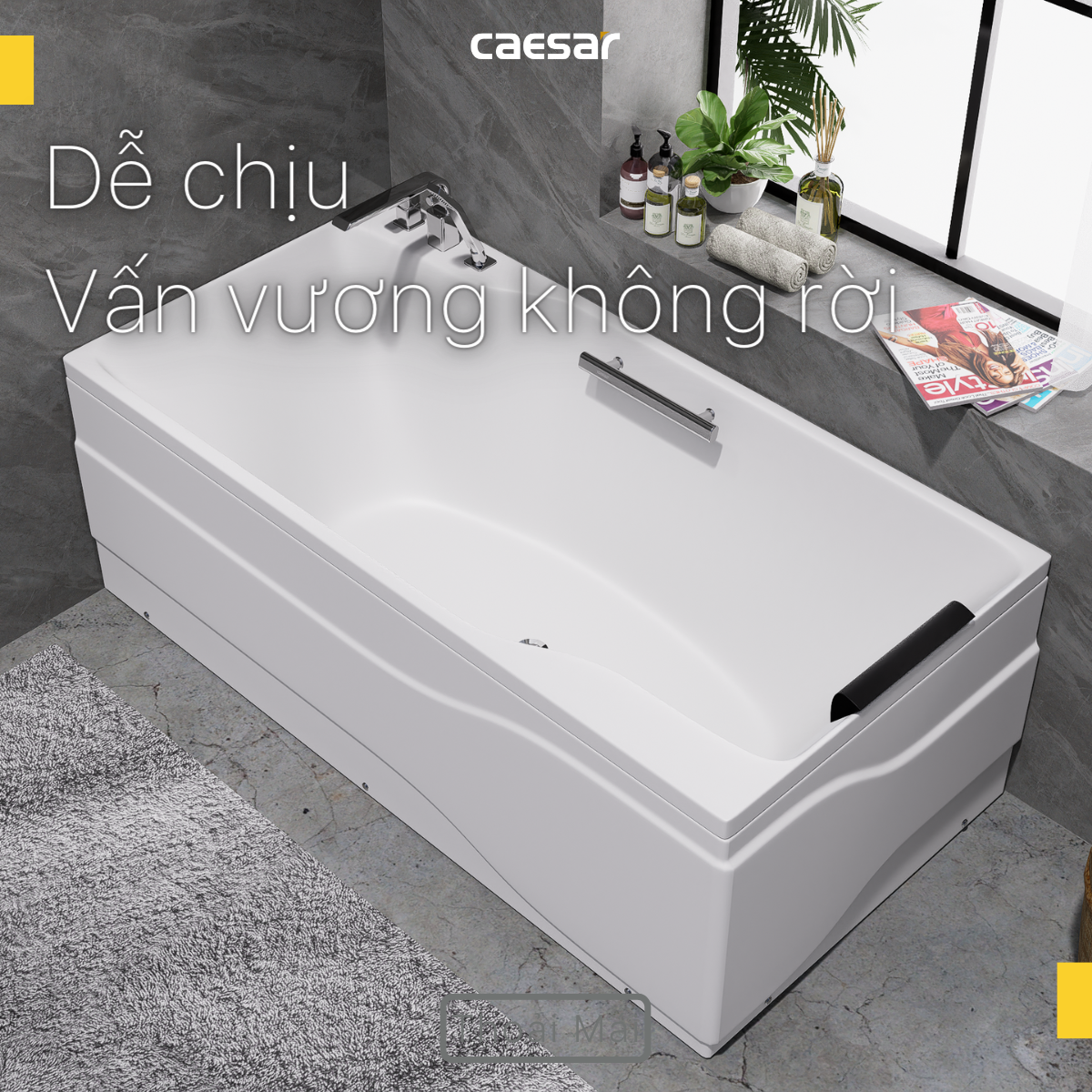 Bồn Tắm Chân Yếm Caesar AT0870R