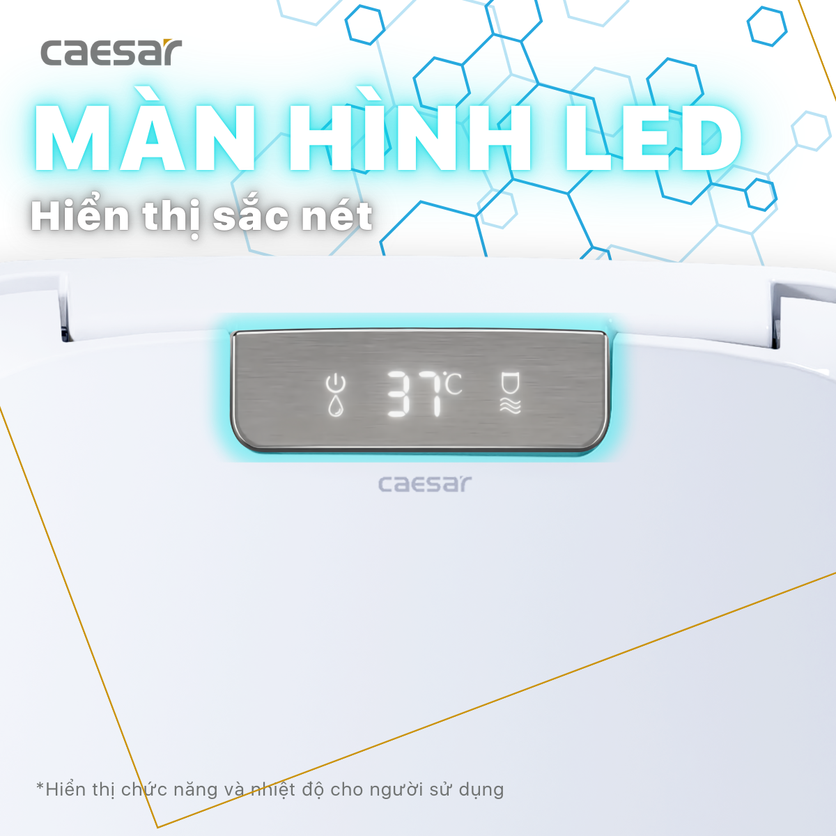 Bàn Cầu một khối kết hợp với nắp điện tử Caesar C1375F/TAF610H