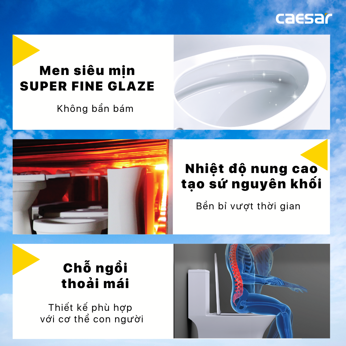 Bàn cầu kết hợp nắp cơ đa năng Caesar C1391F/TAF060