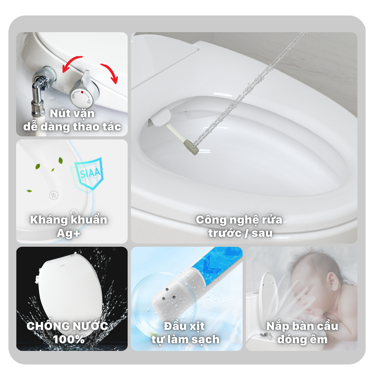 Bàn cầu kết hợp nắp cơ đa năng Caesar C1393F/TAF060