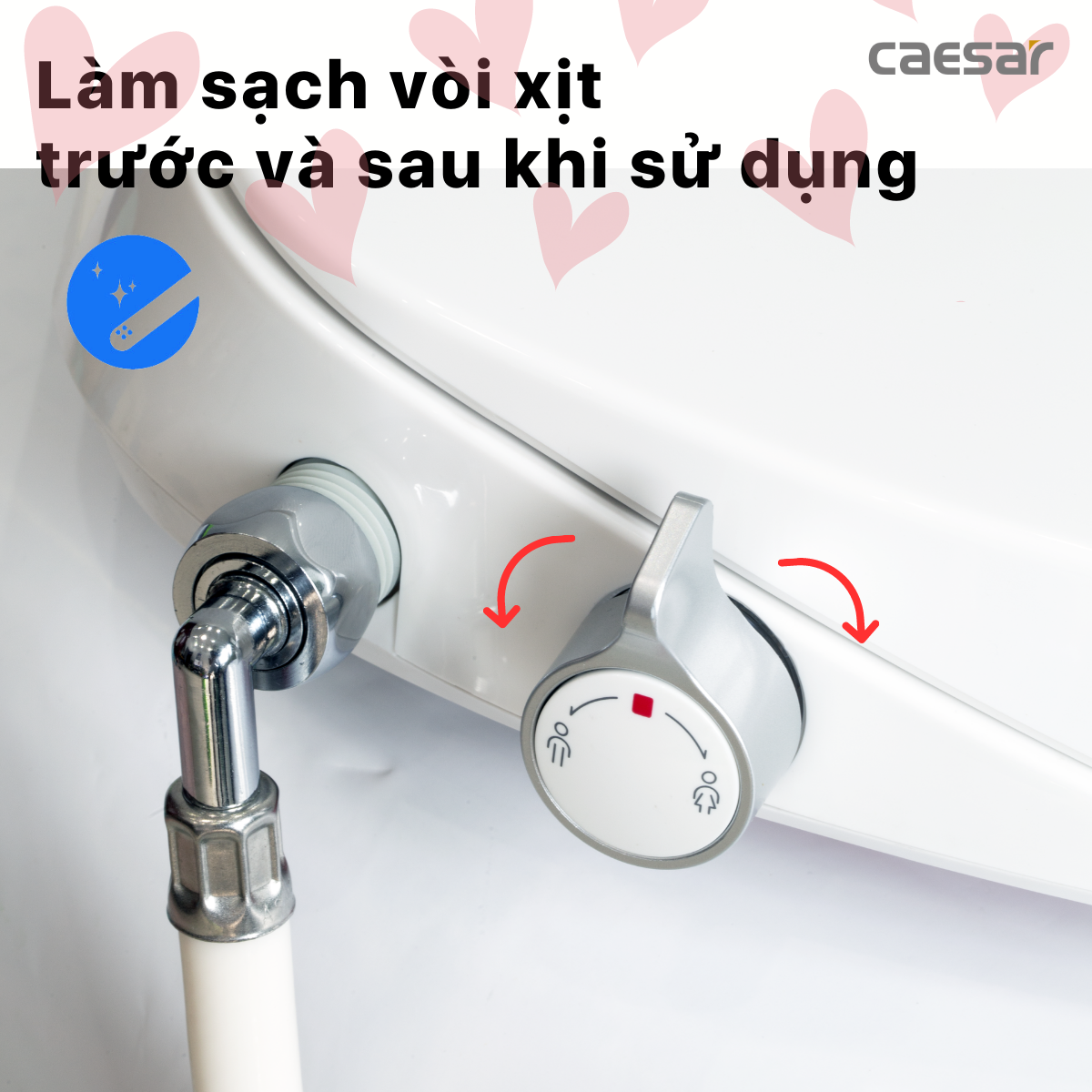 Bàn cầu kết hợp nắp cơ đa năng Caesar CD1342/TAF060