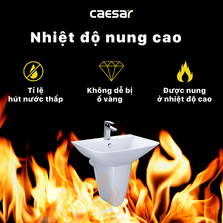 Lavabo treo Caesar L2355/P2443