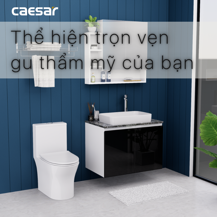 Lavabo kết hợp tủ treo Caesar L5262/EH48002ADV