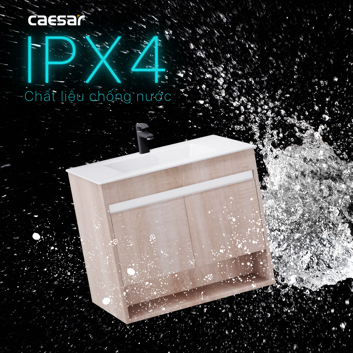 Lavabo kết hợp tủ treo Caesar LF5032/EH15032AW7V