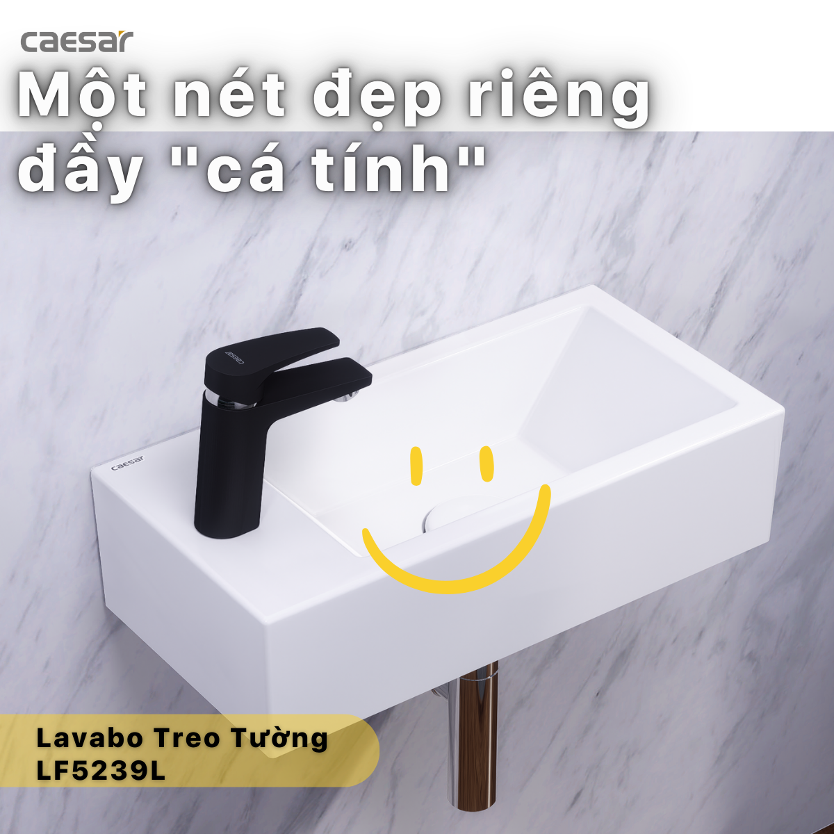 Lavabô Vuông Treo Caesar LF5239L