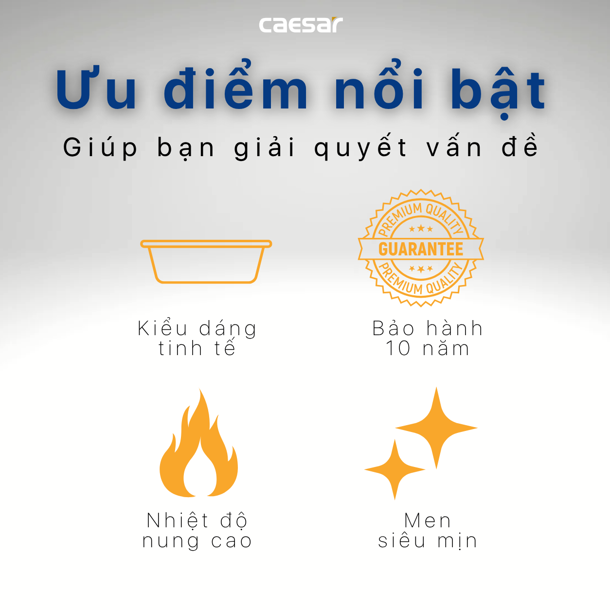 Lavabo Đặt Trên Bàn Caesar LF5240G