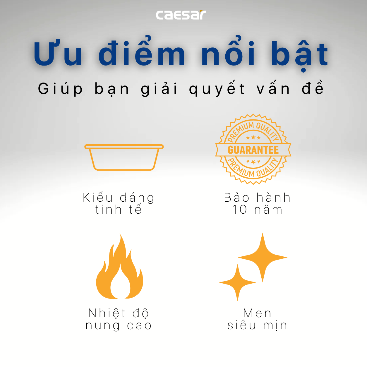 Lavabo Đặt Trên Bàn Caesar LF5240S