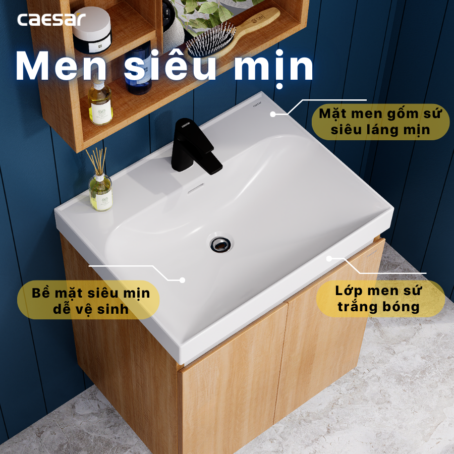 Lavabo treo tường / Lavabo đặt trên bàn Caesar LF5356