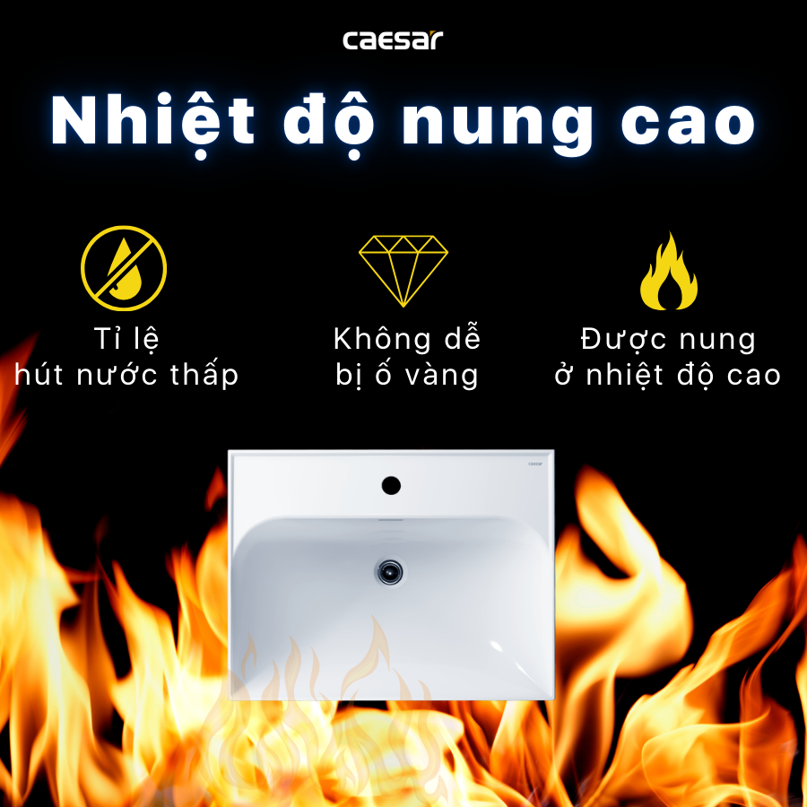 Lavabo treo tường / Lavabo đặt trên bàn Caesar LF5356