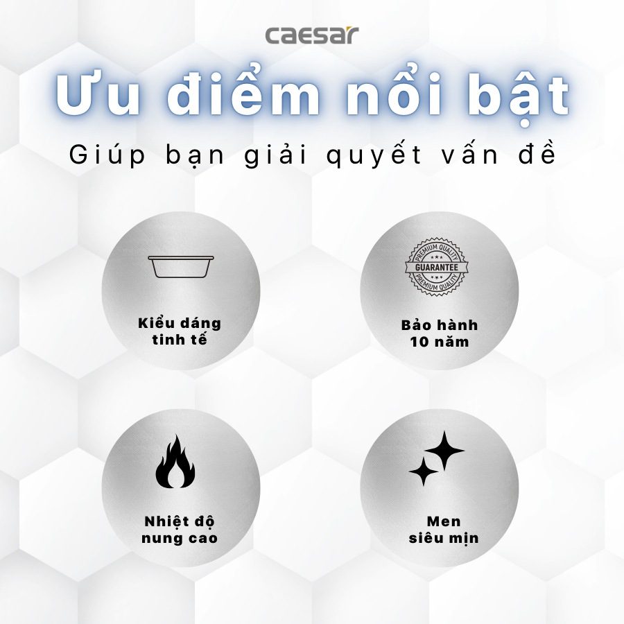 Lavabo treo tường / Lavabo đặt trên bàn Caesar LF5356