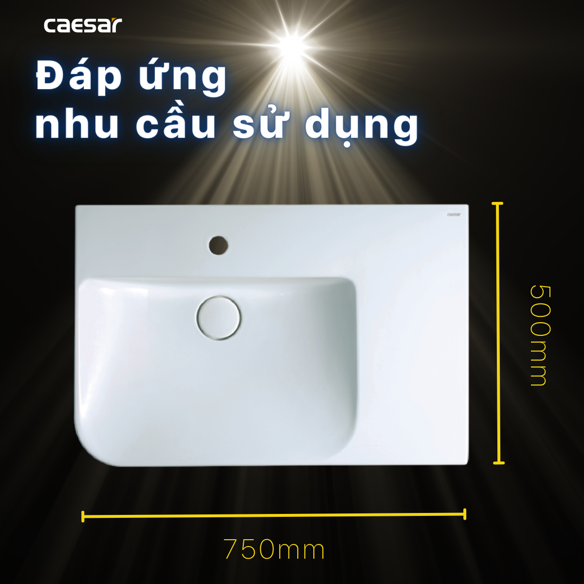 Lavabo treo Caesar LF5372