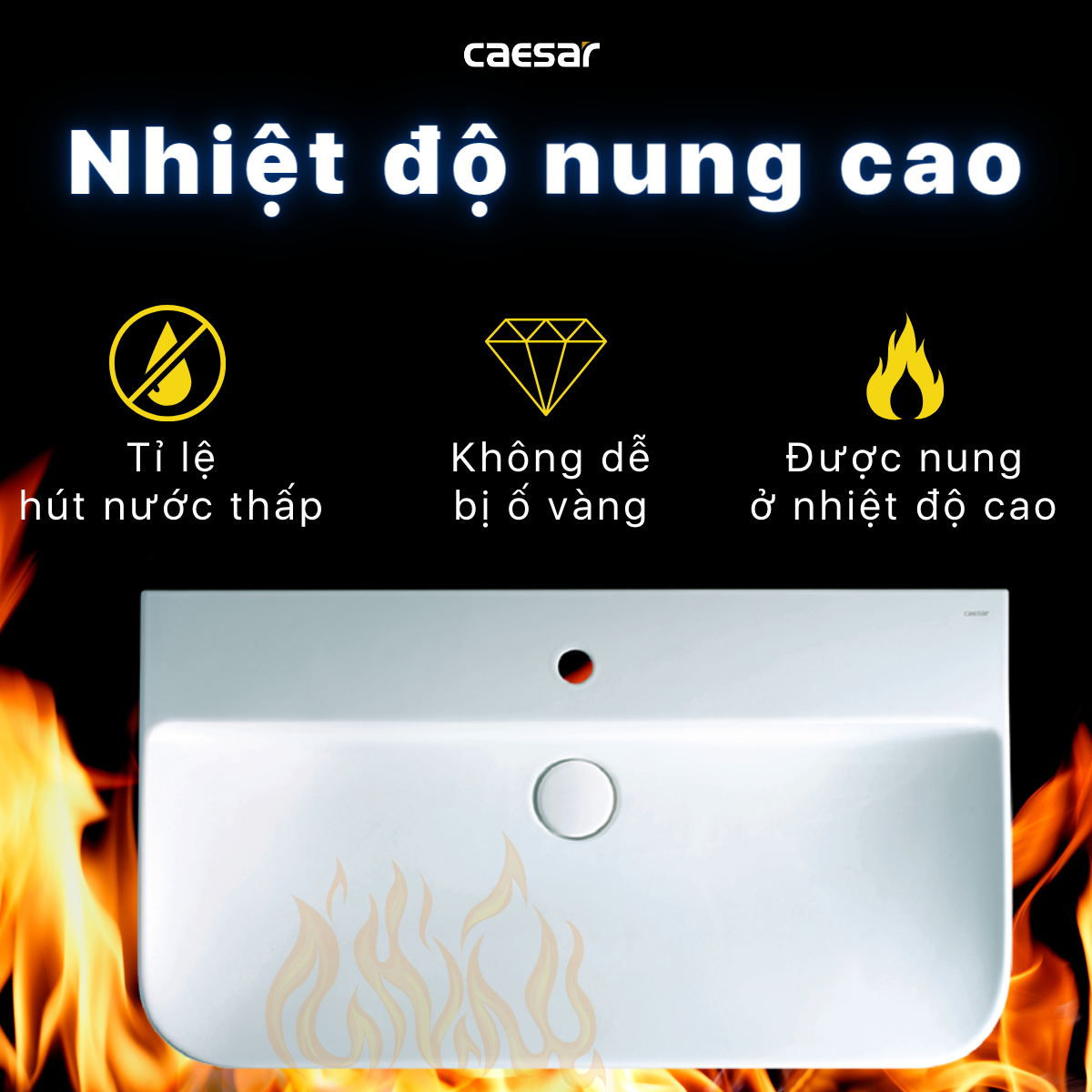 Lavabo treo Caesar LF5376