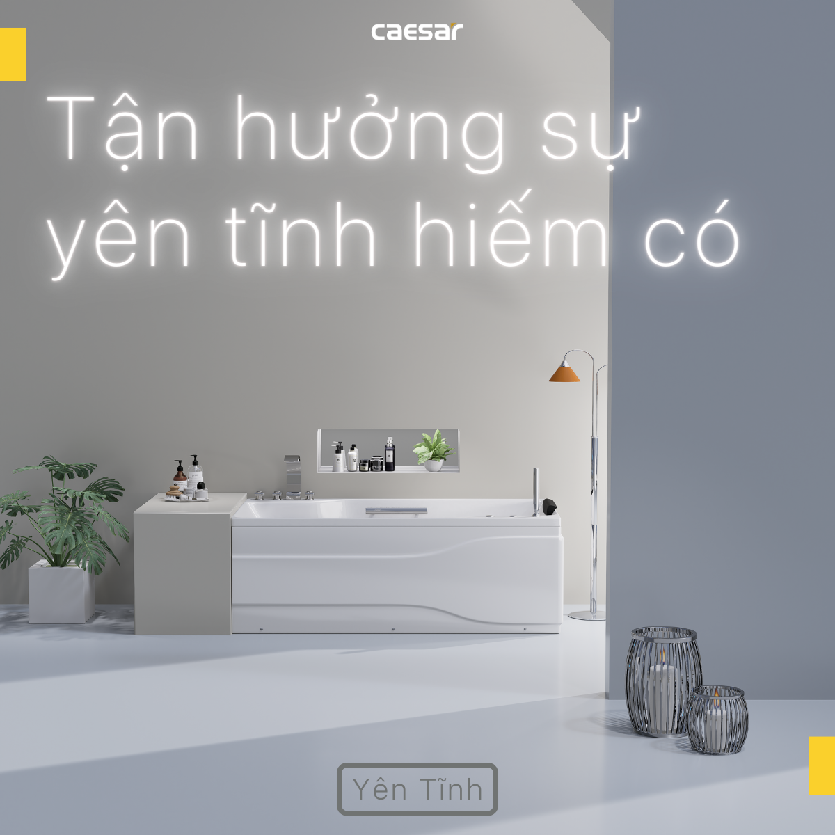 Bồn Tắm Massage Chân Yếm Caesar MT0870R