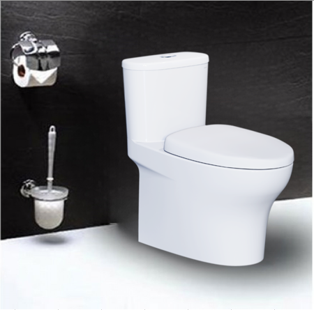 Bàn Cầu Một Khối Caesar Nắp Êm CD1394