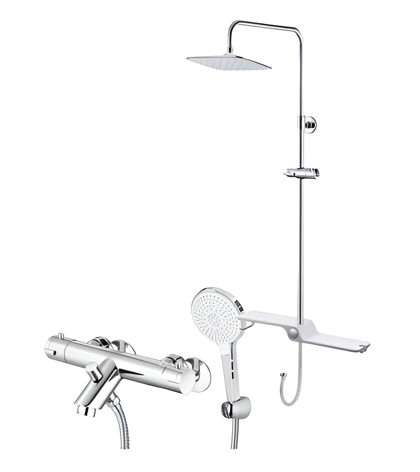 Bộ sen tắm cây nhiệt độ CAESAR TS617+BS127