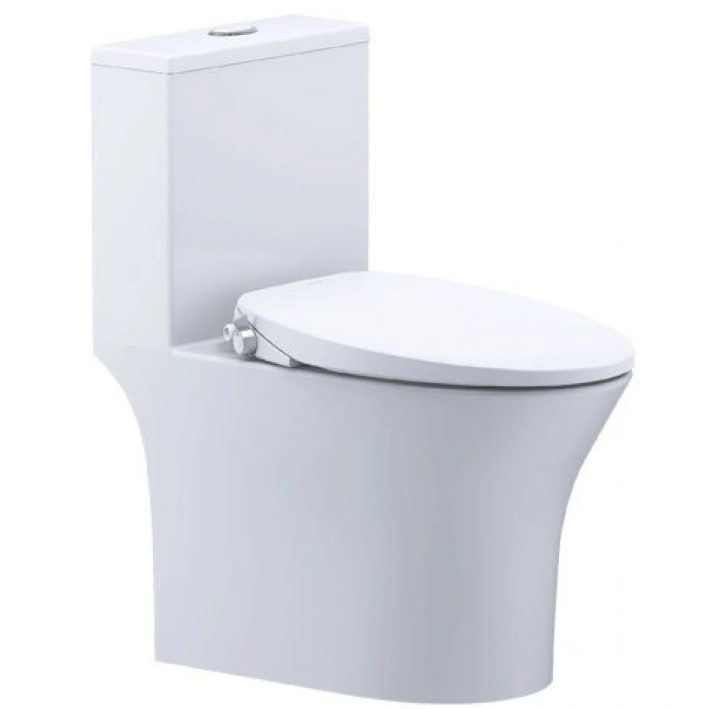 Bàn cầu 1 khối nắp rửa cơ Caesar C1391 + TAF060