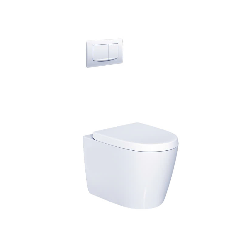 Bồn Cầu Treo Tường CAESAR CPT1505 (CPT1503) Két Nước Âm