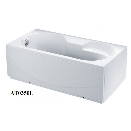 Bồn tắm nằm 1.7m AT0370L(R) Caesar có chân có yếm 