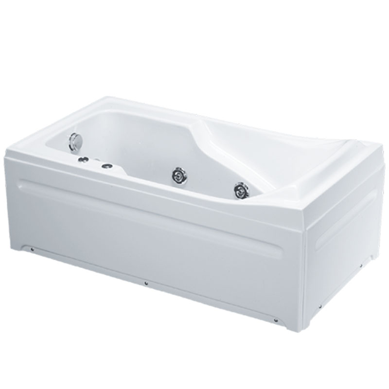 Bồn tắm massage 1.4m MT0440L(R) có chân có yếm 