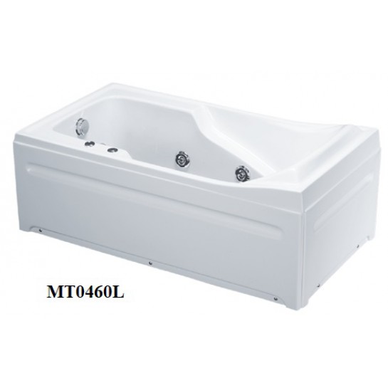 Bồn tắm massage 1.6m MT0460L(R) có chân có yếm 