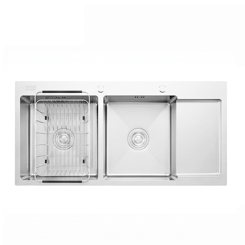 Chậu rửa bát Caesar KSH22H100SX (2 hộc, 1 bàn)