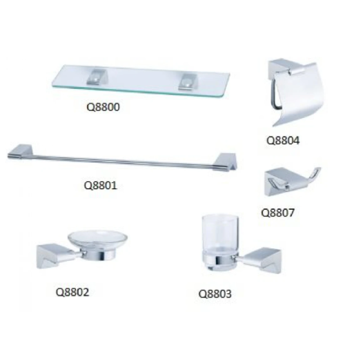 Bộ phụ kiện nhà tắm  6 món Caesar Q8800-A6