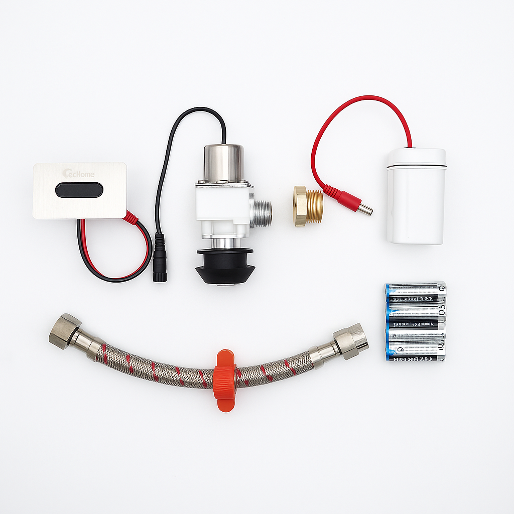 Van xả cảm ứng tiểu nam Techome A2902 (Pin)