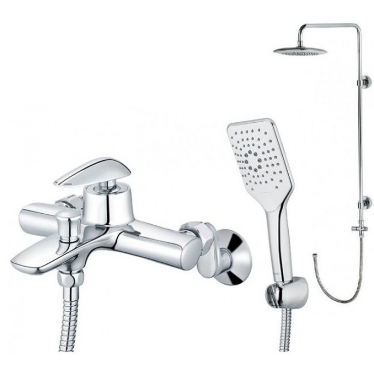 Bộ Vòi Sen Cây Caesar S813C/BS125 Nóng Lạnh