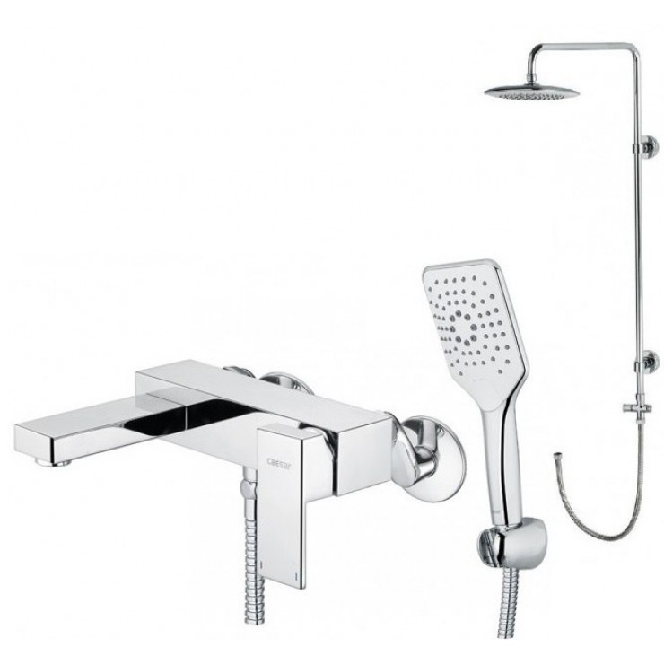 Bộ vòi sen cây Caesar S843C/BS125 nóng lạnh