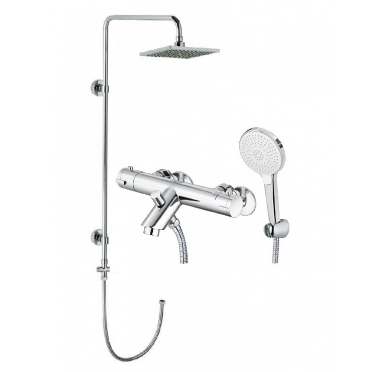 Bộ vòi sen cây Caesar TS617/BS124 nhiệt độ
