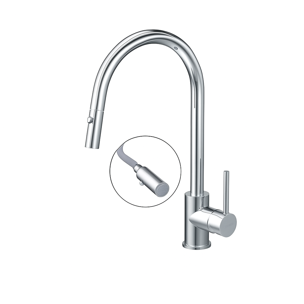 Vòi rửa bát lạnh Caesar K079C (Có đầu rút)