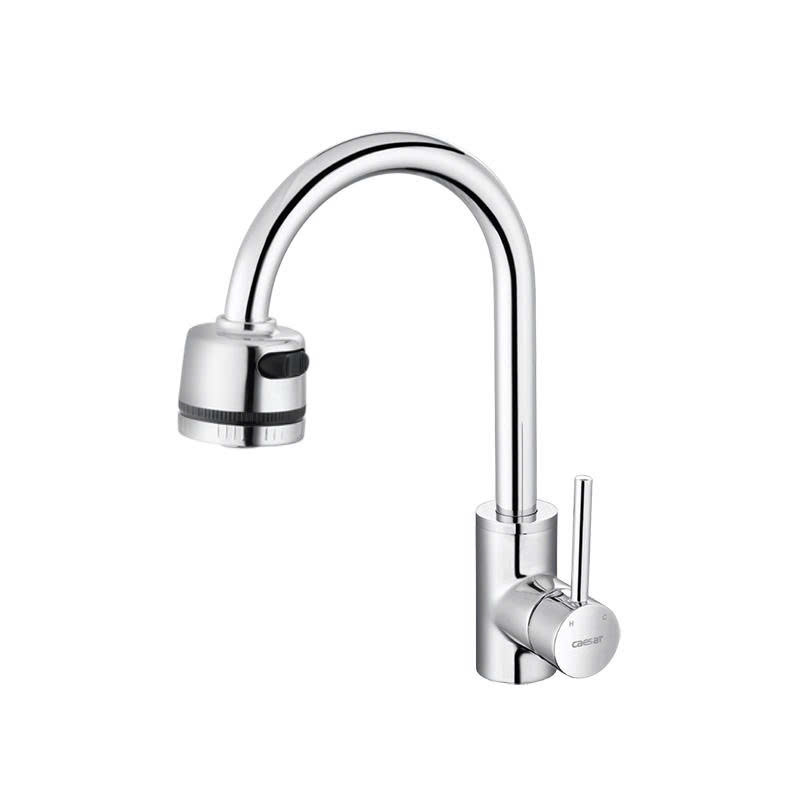 Vòi Rửa Bát Caesar K695CV Nóng Lạnh Gắn Chậu Inox Chính Hãng